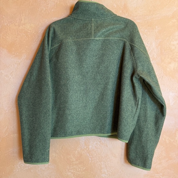 Athleta Stroll Fleece Full Zip Jacket Size Large Green - Picture 7 of 11